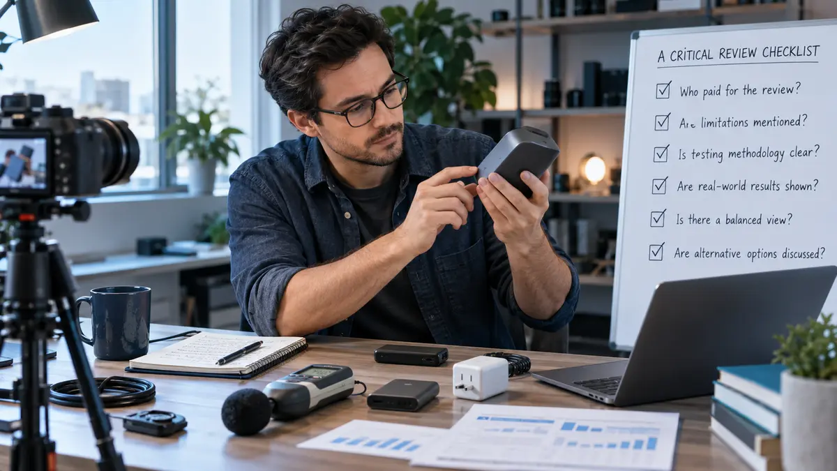 How to Read a Gadget Review Critically editorial image